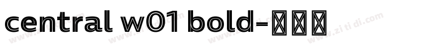 central w01 bold字体转换